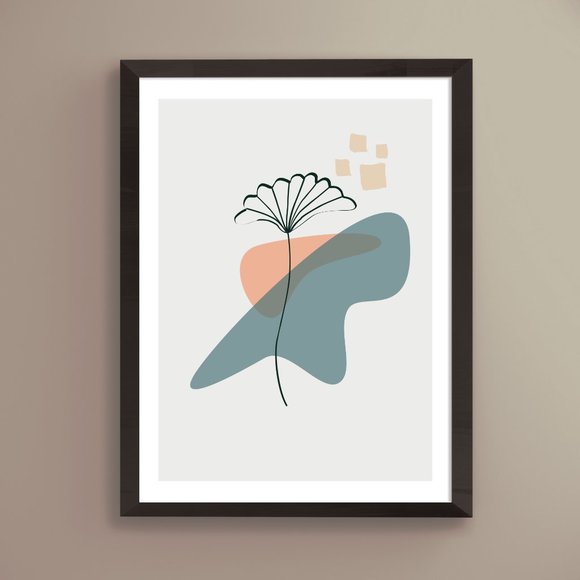 Modern Minimalist Abstract Nature Boho Wall Art Print Home Decor [No Fra… - Picture 1 of 5